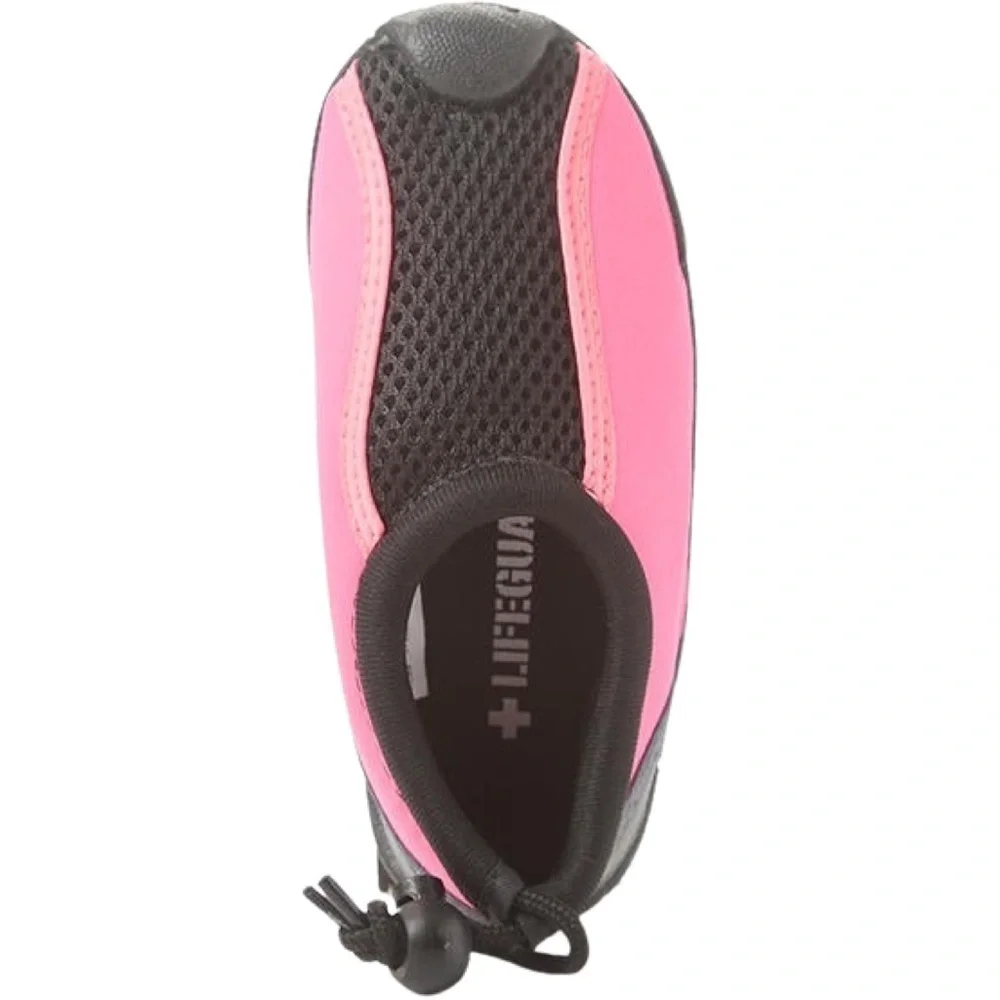 LIFEGUARD • Kids Black & Pink Water Swim Shoe Colorblock Aquatic Beach Gear